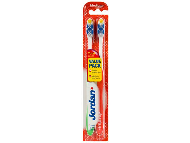 BildeTandborste JORDAN TotalClean Medium 2/fp