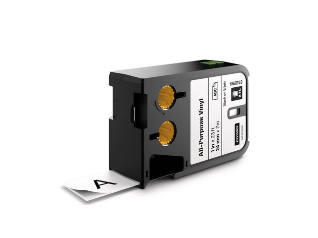 BildeTape DYMO XTL 24mm sva på vit 7m 1868753