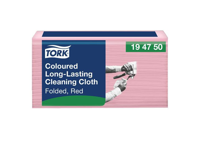 BildeRengöringsduk TORK Pre W8 röd 40/fp