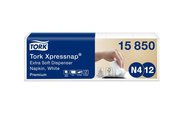 BildeServett TORK Pre N4 2-lags vit 1000/fp