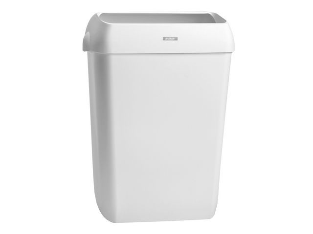 BildePapperskorg KATRIN 50L med lock vit