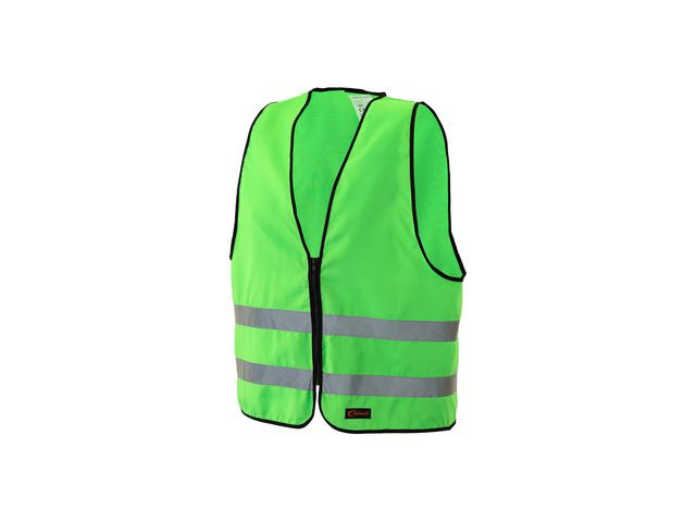 BildeReflexväst med dragkedja Vuxen-L grön