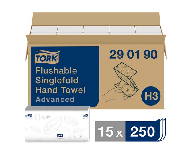 BildeHandduk TORK Adv H3 2-lag spolb 3750/fp