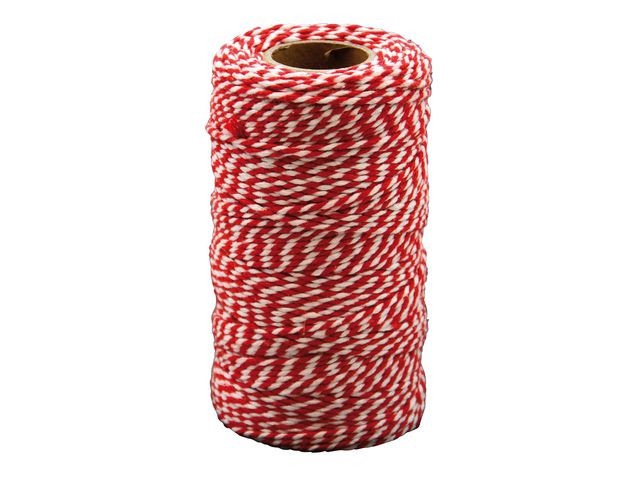 BildeBomullsnöre röd och vit