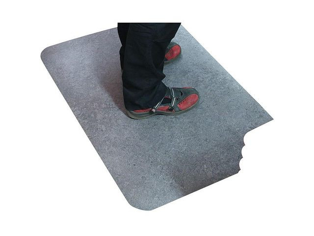 BildeArbetsplatsmatta Yoga Step 61x91cm grå