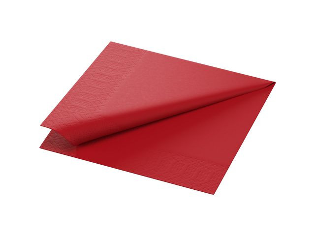 BildeServett DUNI 1-lags 33x33cm röd 500/fp