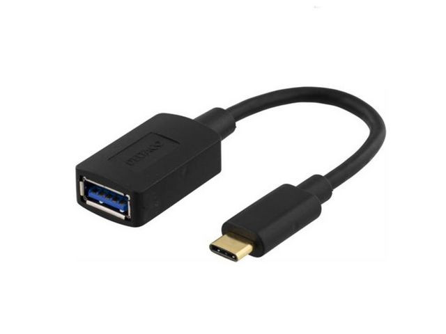 BildeAdapter DELTACO USB C hane - Typ A hona