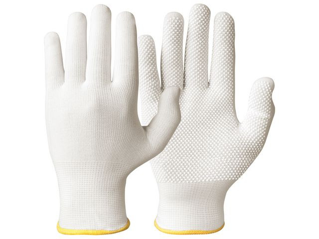 BildeTextilhandske 0483 noppor vit 10