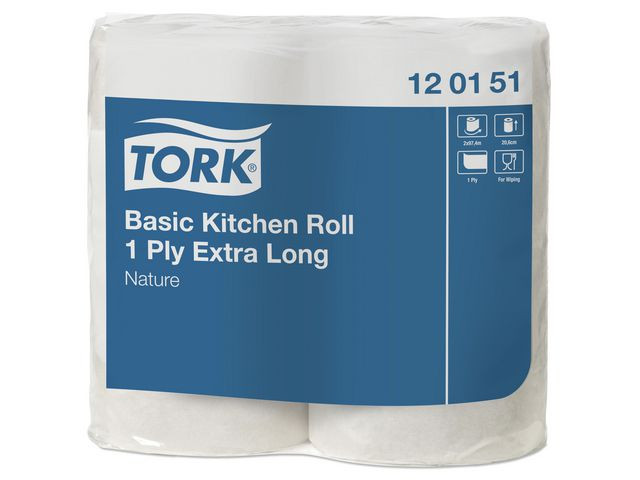BildeHushållspapper TORK Uni lång 1-lag 2/fp