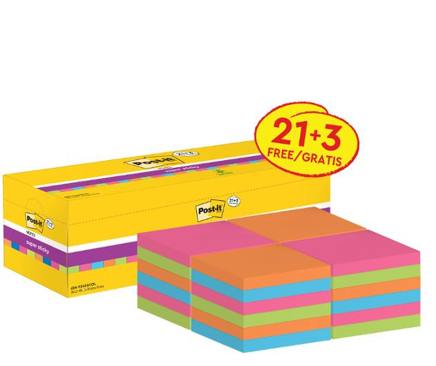 BildeNotes POST-IT SS Värdepack 76x76mm 24/fp