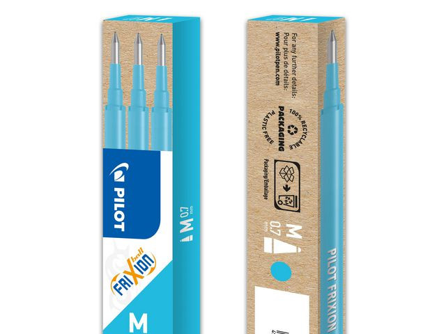 BildeRefill PILOT Frixion 0,7mm ljusblå 3/fp