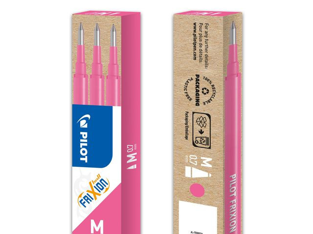 BildeRefill PILOT Frixion 0,7mm rosa 3/fp