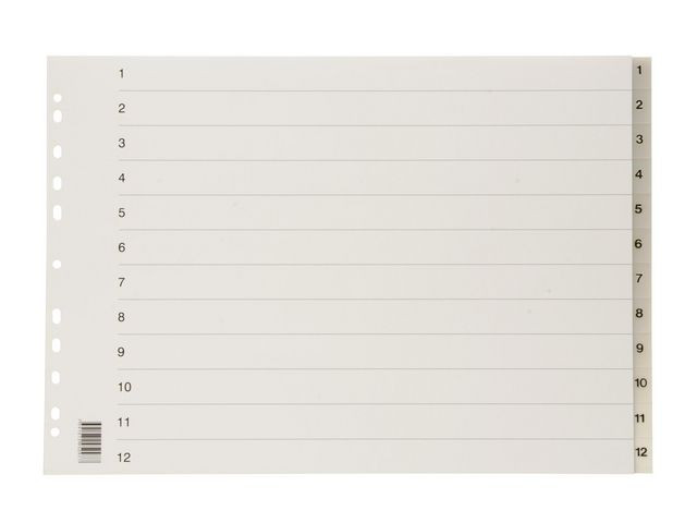 BildePlastregister A3L PP 1-12 frostad