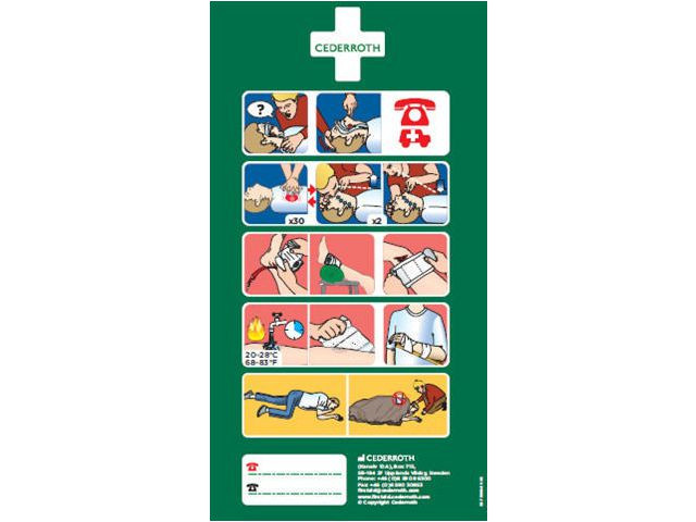 BildeFörsta Hjälpen-instruktion CEDERROTH