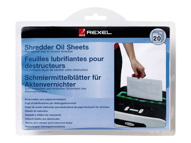 BildeOljeblad REXEL dokumentförstörare 20/fp