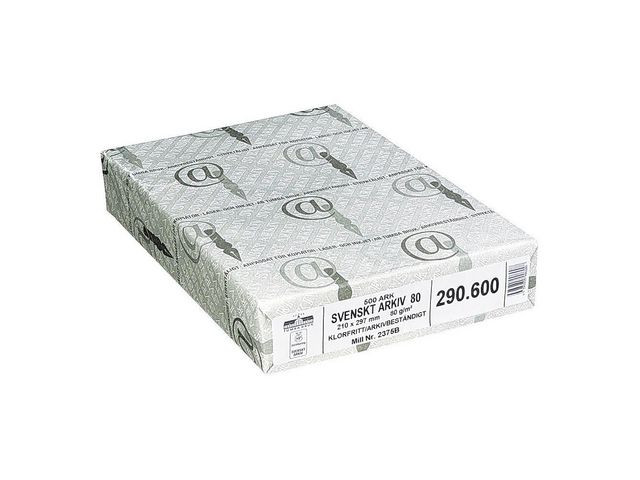 BildeArkivpapper Sv. Arkiv A4 100g oh 500/fp