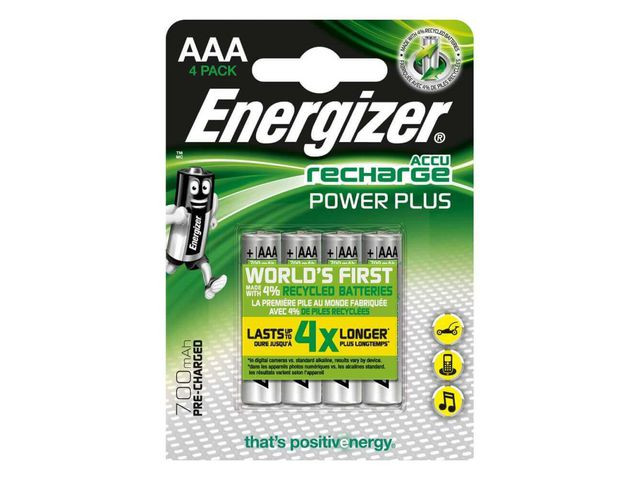 BildeBatteri Laddbar ENERGIZER P-P AAA 4/fp