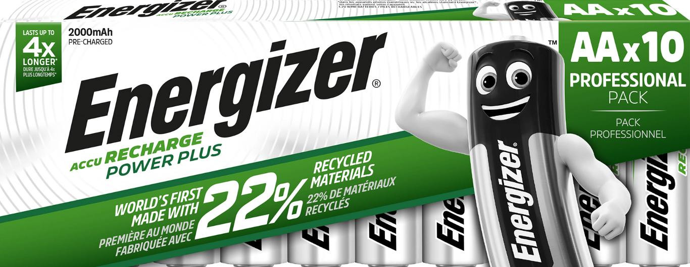 BildeBatteri Laddbar ENERGIZER P-P AA 10/fp