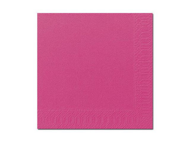 BildeServett 3-lags 33x33cm rosa 125/fp