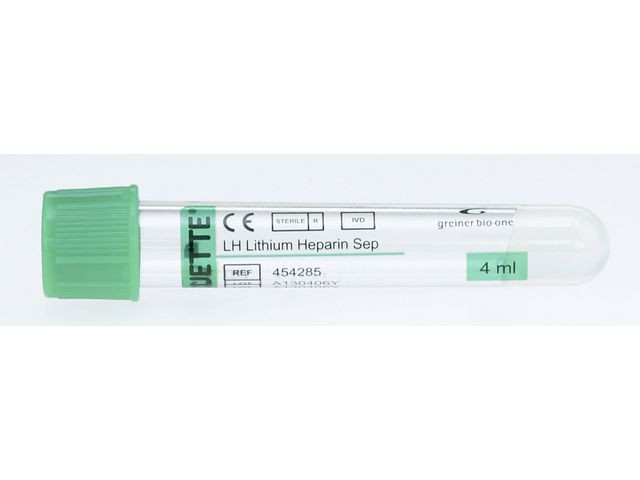 BildeVACUETTE Mintgrön Li-Hep Gel5/3,5ml50/fp