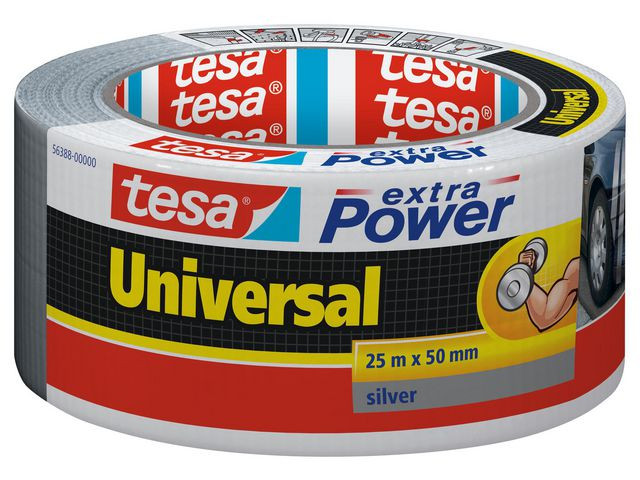 BildeVävtejp TESA Extra Power 50mmx25m silver
