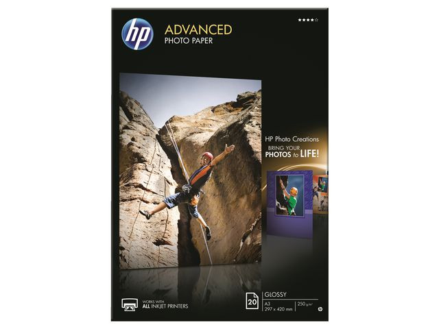 BildeFotopapper HP Q8697A A3 250g 20/fp