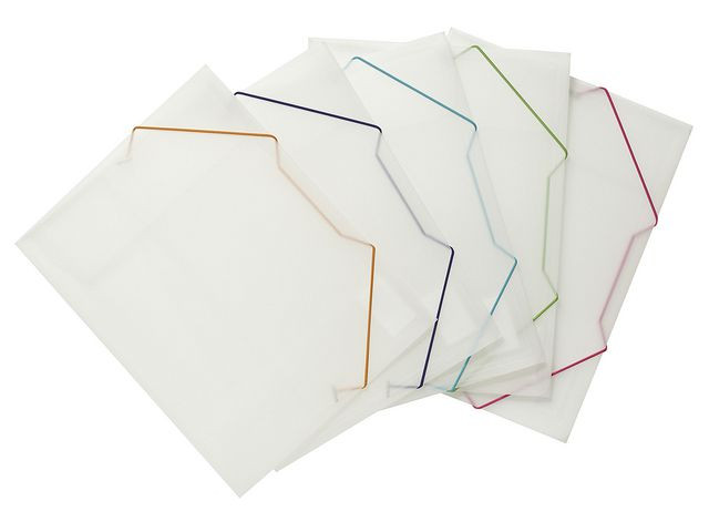 BildeGummibandsmapp 3-klaff A4 PP sorterade