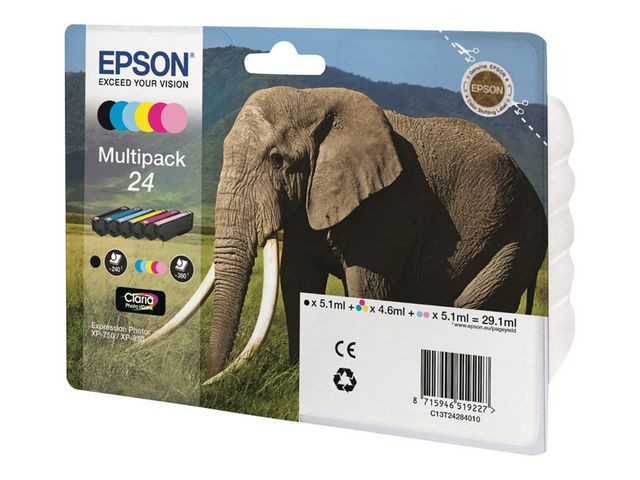 BildeBlekk Epson T2428 C13T24284011 Multi (6 stk)