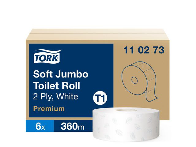 BildeToalettpapper TORK Pre T1 2-lag 360m