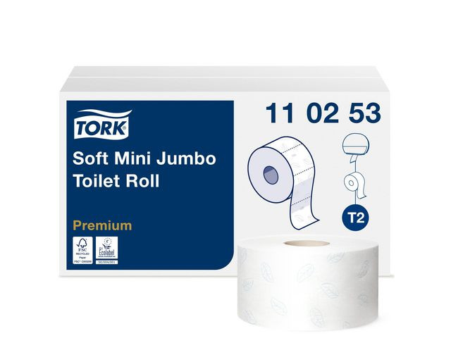 BildeToalettpapper TORK Pre T2 2-lag 12/fp