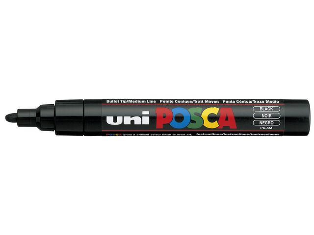 BildeMärkpenna UNI Posca PC-5M svart