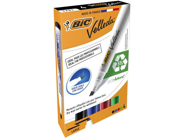 BildeWhiteboardpenna BIC Velleda 1754ECO 4/fp
