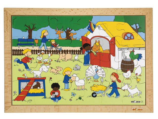 BildeRampussel bondgårdsbesök 40x28cm