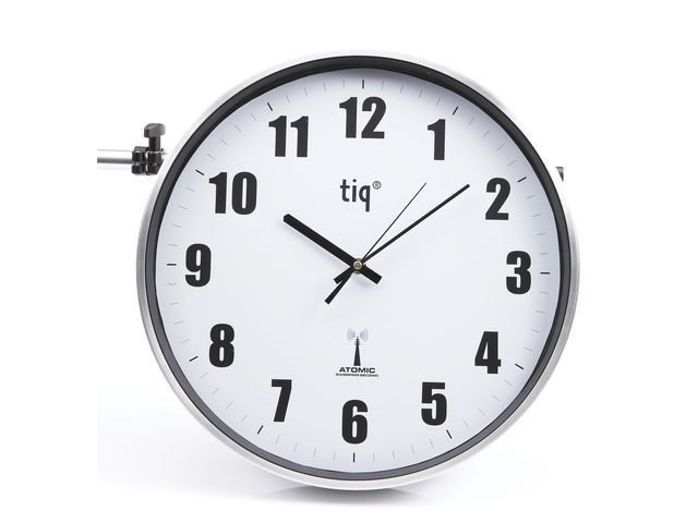 BildeVäggur TIQ radiokontrollerat Ø38cm silv