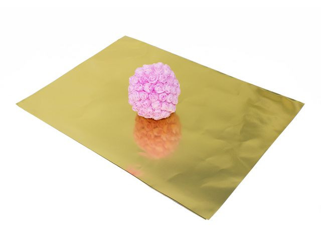 BildeMetallkartong 50x35cm guld 5/fp