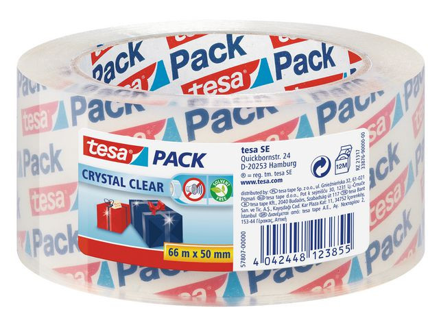 BildePacktejp TESA Crystal Clear50mmx66m klar