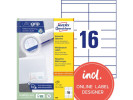 Etikett AVERY UG 105x33,8mm 1600/fp