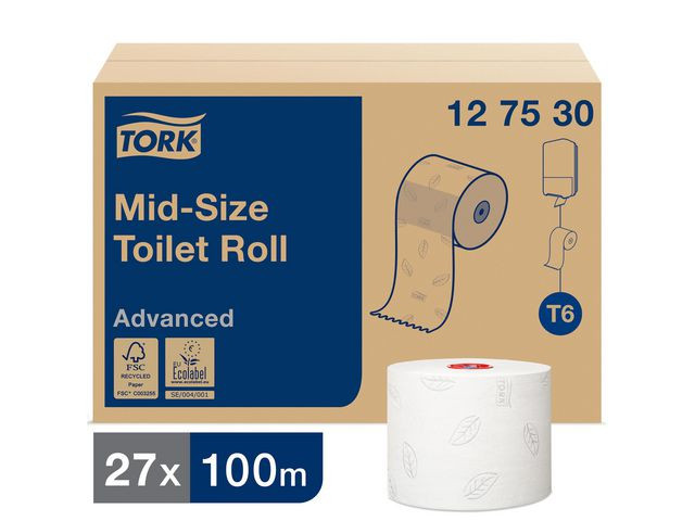 BildeToalettpapper TORK Adv T6 2-lag 27/fp
