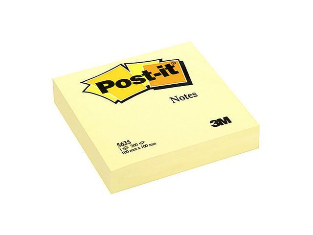 BildeNotes POST-IT 100x100mm gul