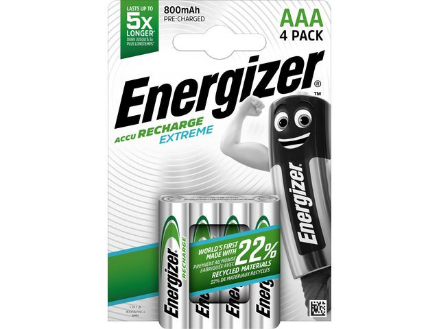 BildeBatteri Laddbar ENERGIZER AAA Extr. 4/fp