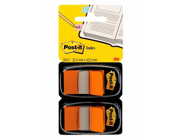 BildeIndex POST-IT 25,4x43,2mm orange 100/fp