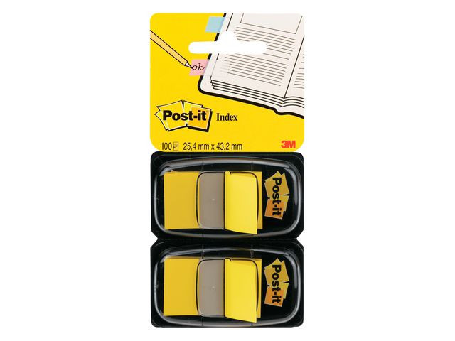 BildeIndex POST-IT 25,4x43,2mm gul 100/fp