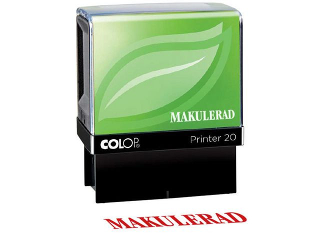 BildeStämpel standardtext COLOP MAKULERAD Röd