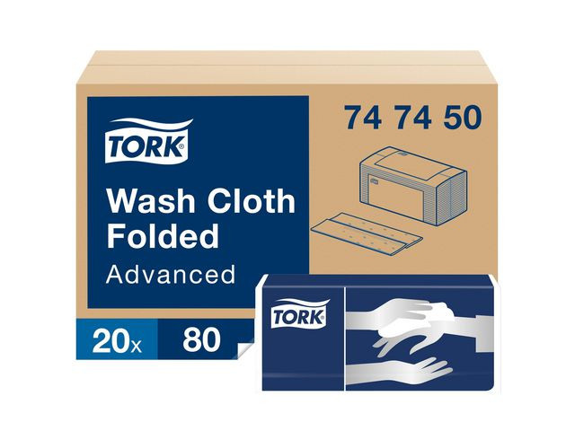 BildeTvättlapp TORK Adv 6-lag vit 1600/fp