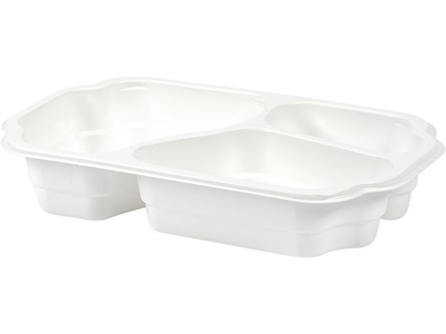 BildeDUNIform 3-fack takeaway PP vit 246/fp