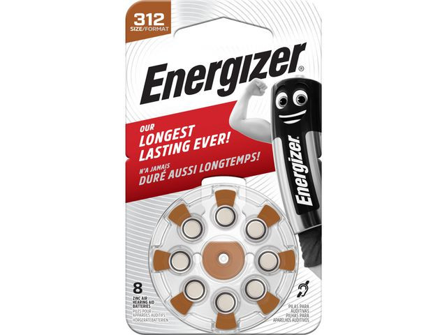 BildeBatteri ENERGIZER hörsel 312 brun 8/fp