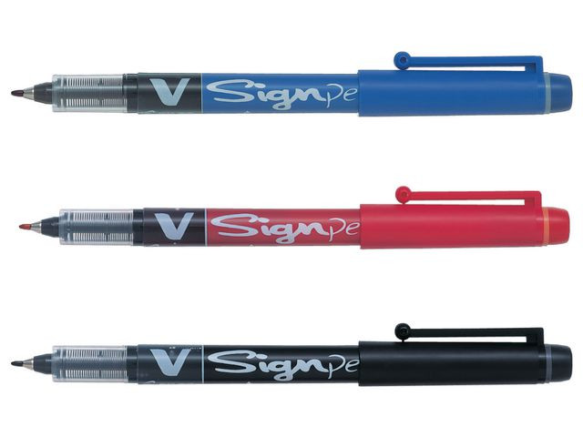 BildeFineliner PILOT V-Sign Pen röd