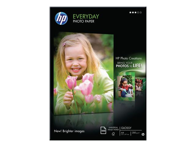 BildeFotopapper HP Q2510A A4 200g 100/fp