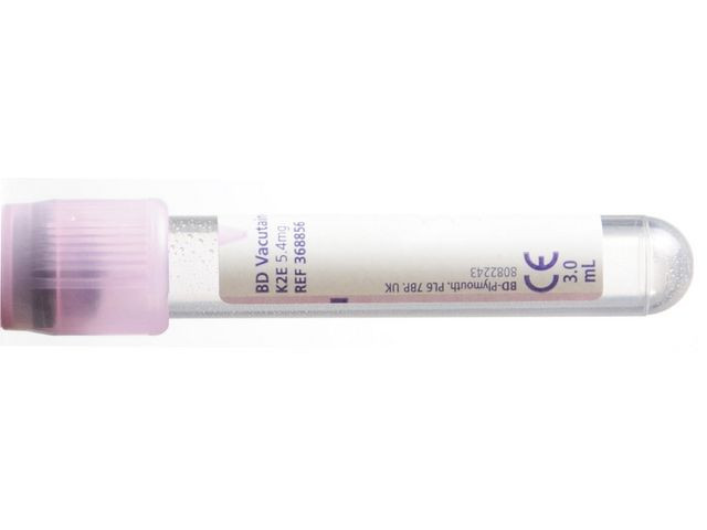 BildeHemogardrör Lila K2 EDTA 5/3ml 100/fp