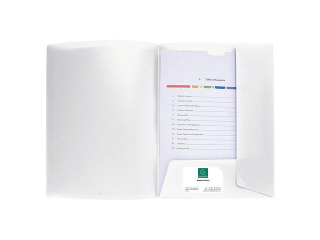 BildeProjektmapp EXACOMPTA PP A4 vit